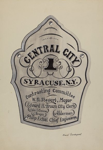 Engraved Name Plate by Grant Vanderpool