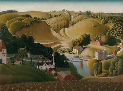 Stone City, Iowa by Grant Wood