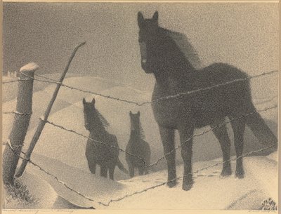 Study for February, 1940 by Grant Wood