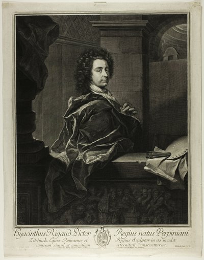 Hyacinthe Rigaud by Gérard Edelinck