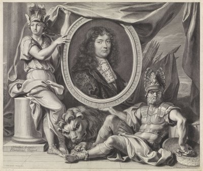 Portrait of François-Michel Le Tellier by Gérard Edelinck