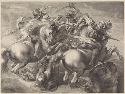 Cavalry Battle by Gérard Edelinck