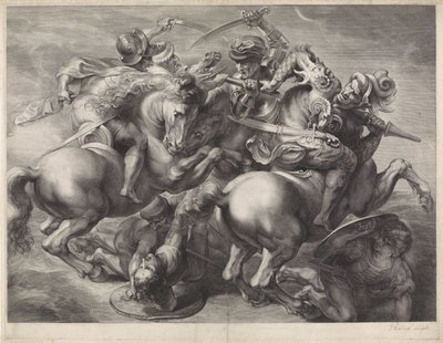 Cavalry Battle by Gérard Edelinck
