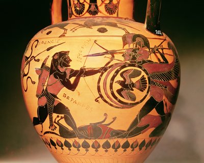 Heracles Fighting Geryon by Greek