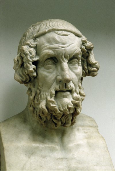 Portrait Bust of Homer by Greek