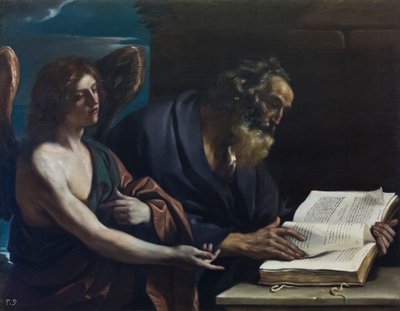 Saint Matthew and the Angel by Guercino (1591 1666)