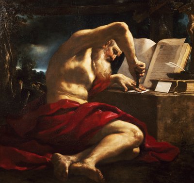 St Jerome sealing letter by Guercino