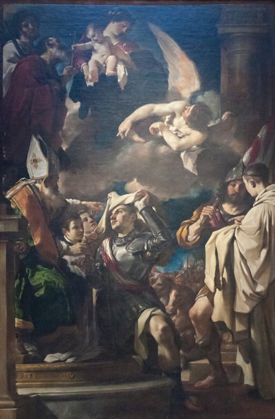 St William of Aquitaine Receiving the Cowl by Guercino (1591 1666)