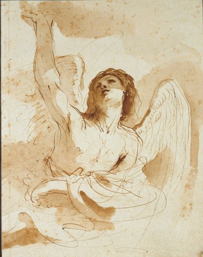 An Angel, early 17th century by Guercino