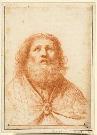 Bust of Saint or High Priest by Guercino