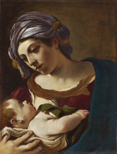 Madonna and Child by Guercino