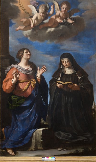 Saint Gertrude and Lucretia by Guercino