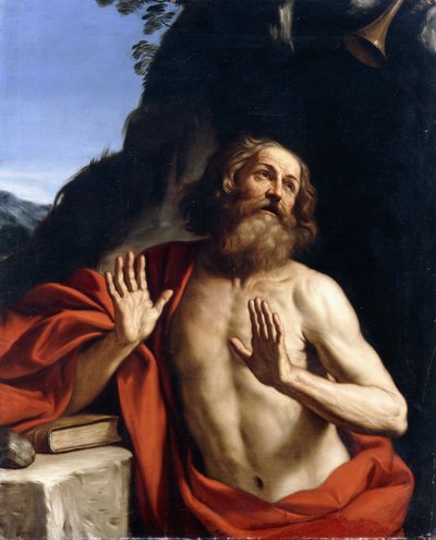 Saint Jerome in the Wilderness by Guercino