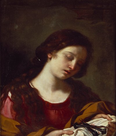 The Magdalen Contemplating the Nails of the Passion by Guercino