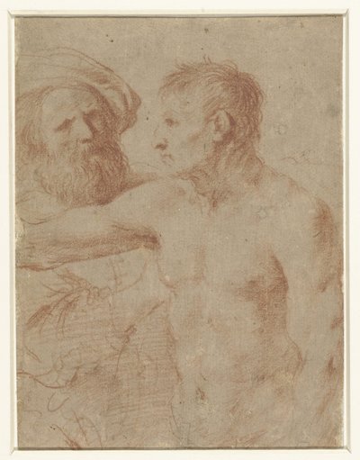 Two Men by Guercino