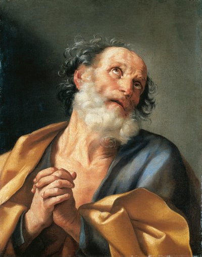 Portrait of Saint Peter Crying by Guido Reni