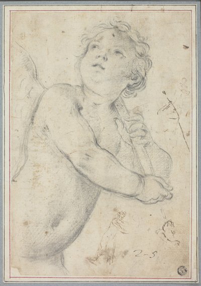 Putto Holding Staff by Guido Reni