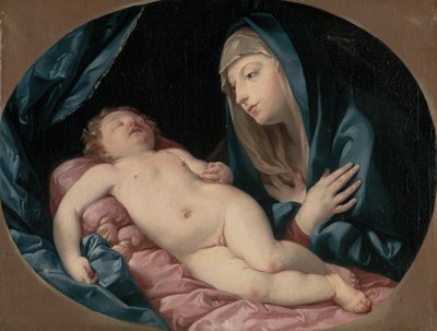 The Madonna Adoring the Sleeping Child by Guido Reni