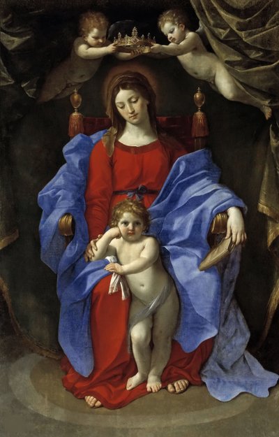 The Virgin and Child Enthroned, 1625 by Guido Reni