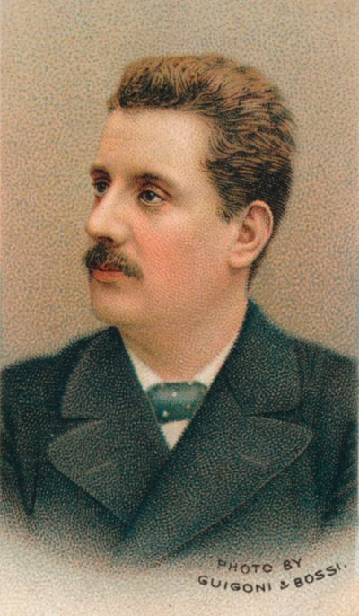 Giacomo Puccini, Italian Composer by Guigoni and Bossi.