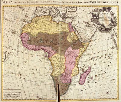 Map of Africa by Guillaume Delisle