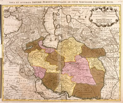 Map of Persia by Guillaume Delisle