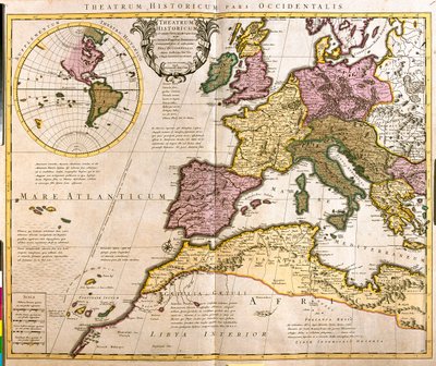Western Europe and North Africa by Guillaume Delisle