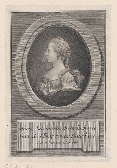 Marie Antoinette, Princess, 1770 by Guillaume Phillipe Benoist