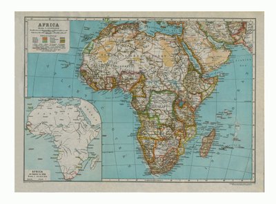 Map of Africa by Gull Engraving Company