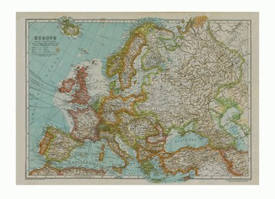 Map of Europe, c1910 by Gull Engraving Company
