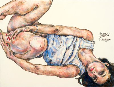 Reclining Nude, Beautiful Time by Gunter Langer
