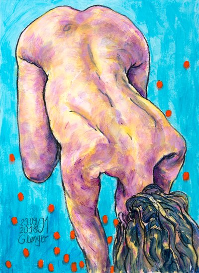 Female Nude, Lost in Space by Gunter Langer