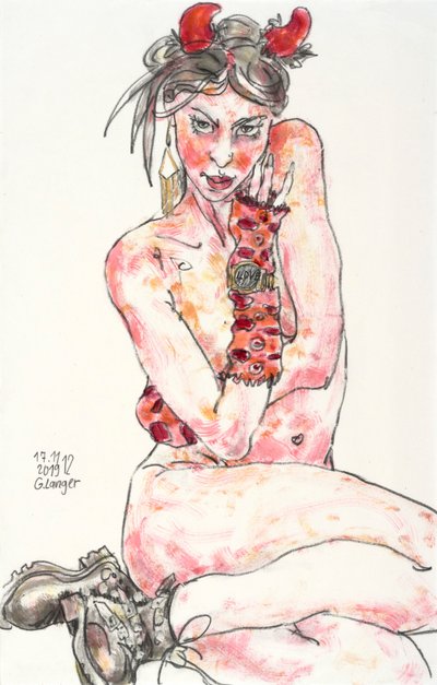 Female Nude, Crazy Seduction by Gunter Langer