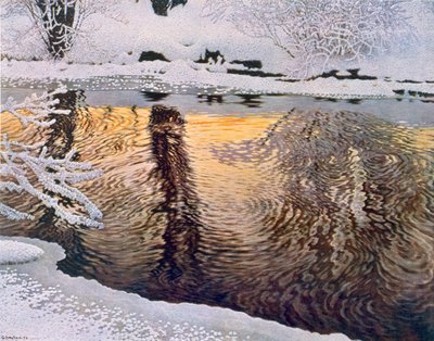 Frost by Gustaf Edolf Fjaestad