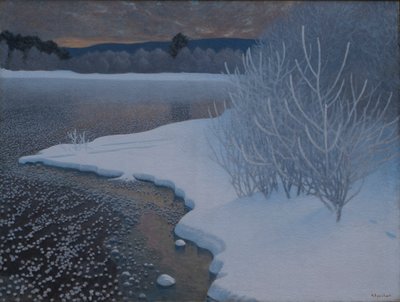 Hoar-Frost on Ice by Gustaf Edolf Fjaestad