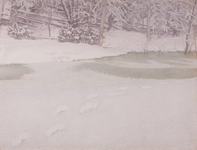 Newly Fallen Snow by Gustaf Fjæstad