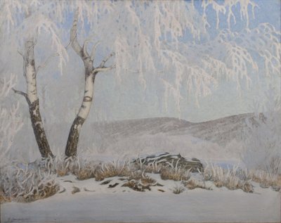 White Frost in Sunshine by Gustaf Fjæstad