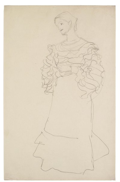 Portrait of Magda Mautner-Markhof Study by Gustav Klimt