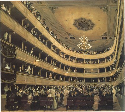 Auditorium in the Old Burgtheater in Vienna by Gustav Klimt