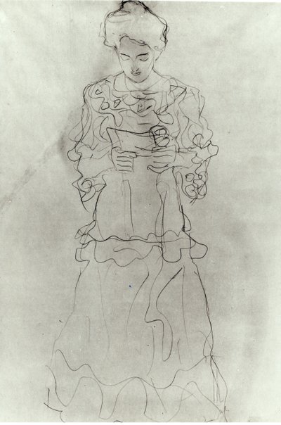 Girl Reading I by Gustav Klimt