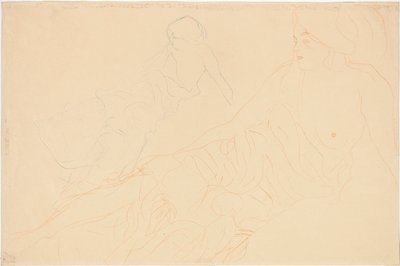 Reclining Nudes by Gustav Klimt