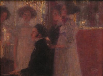 Schubert at the piano by Gustav Klimt