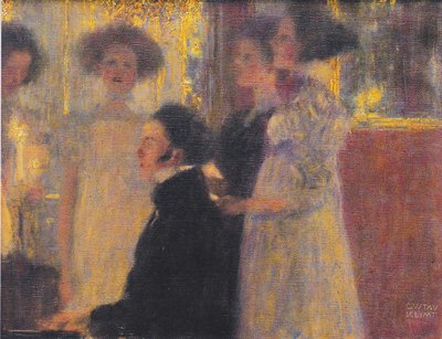 Schubert at the piano I by Gustav Klimt