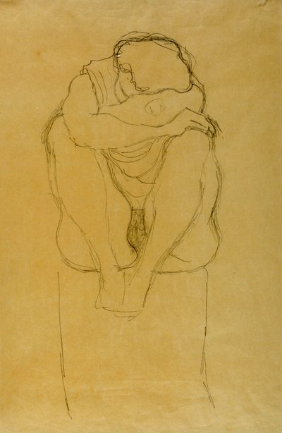 Seated Woman by Gustav Klimt