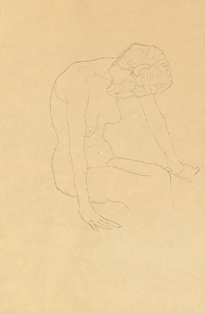 Study of a Female Nude by Gustav Klimt