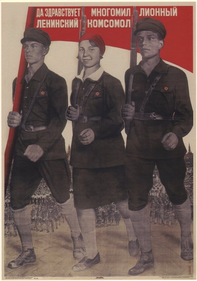 Long live the multi-million-member Leninist Komsomol by Gustav Klutsis