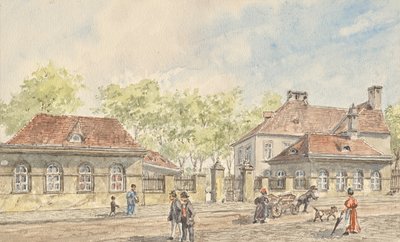 The Hohlweggasse in Vienna-Landstraße by Gustav Korompay
