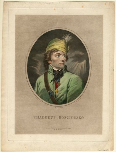 Portrait of Tadeusz Kosciuszko 1746-1817 by Gustav Taubert