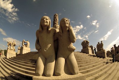 Vigeland Sculpture, Frogner Park, Oslo, Norway by Gustav Vigeland