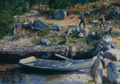 Home from Fishing by Gustav Wentzel